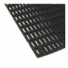 Rubber mat with rectangular openings