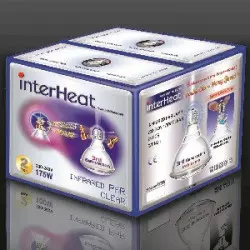 Interheat Lamp 175W White PAR p/2