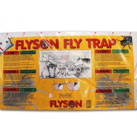 Cattura mosche 32 x 60 cm 6 fogli Flyson
