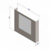 Anti-infection partition screen stainless steel frame