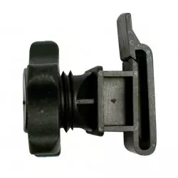Insulator for rod fences and 12-mm-wide ribbon