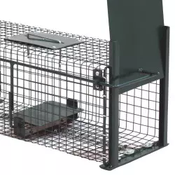 Live Cage Wire Trap - Trapping Rabbits Rats and small Rodents - 50x18x18cm
