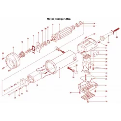 1117 28: Peça máquina de tosquiar Heiniger Delta/Xperte motor de esq XTRA