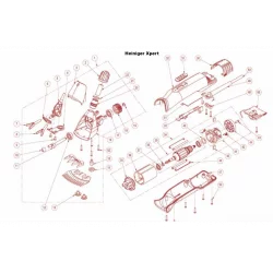 35 e 35: falange de rolamento dianteiro da série X para a máquina de tosquiar Heiniger Xpert/Xperience