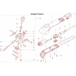 Peça para máquina tosquiar Heiniger Xperience/Xplorer/Progress/Delta