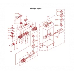 17: Stützbandfedersatz für Saphir Schermaschine