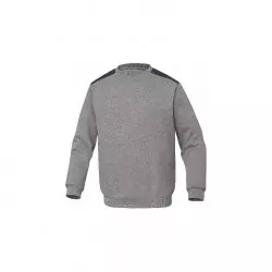 Polyester fleece/cotton sweat jacket