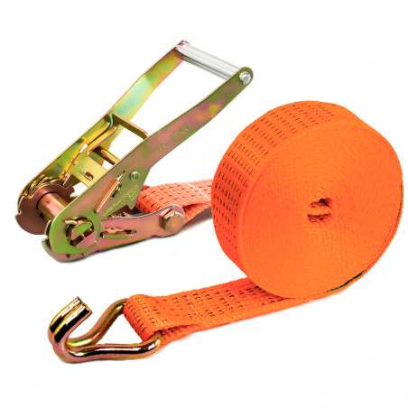 Ratchet Basic Ponsa cinta trincaje con tensor para amarrar cargas 50 mm 8,5 m gancho cerrado