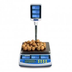 Commercial scale weight-price-amount with column 15/30kg Baxtran