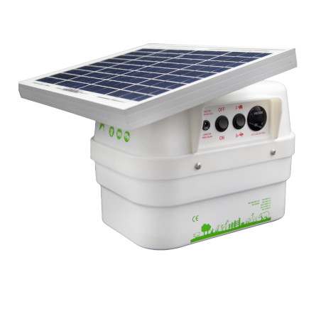 Llampec MODEL 35S Solar-Elektrozaun-Ladegerät für Pferde, Schweine, Rinder, Schafe, Wildtiere