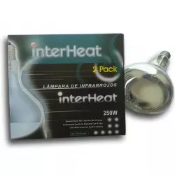 Lampada Interheat 250 watt bianca 2 pz