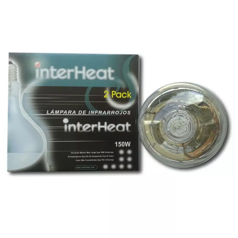Interheat-Wärmelampe 150 Watt weiß 2 Stück