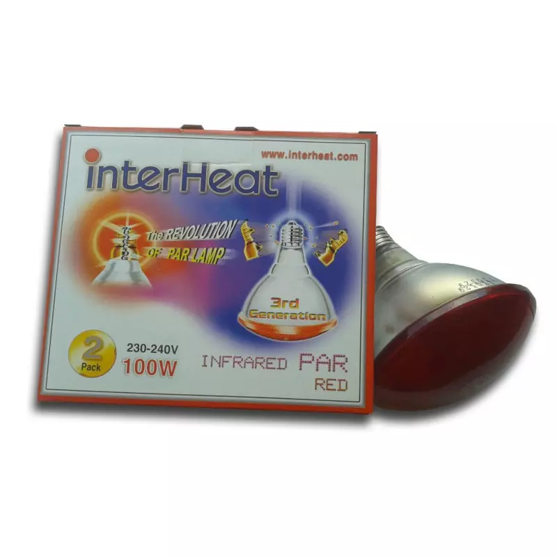 Interheat Lamp 100W Red PAR p/2