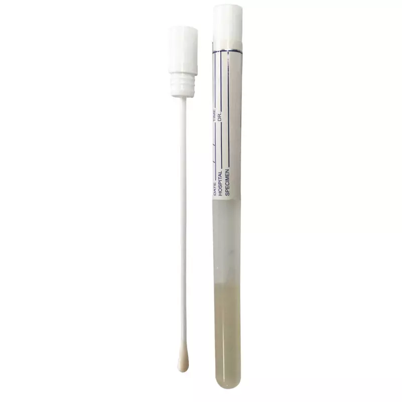 15 cm sterile swab with culture medium for sample collection