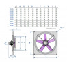 Exafan EU-35 50 Hz single-phase wall fan