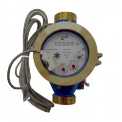 Seko water meter 4 pulses/liter dry dial 1” for cold water