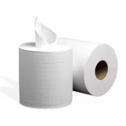 Toalhas de papel para secar as mãos 100% reciclado 2 camadas 135 m embalagem 6 unidades