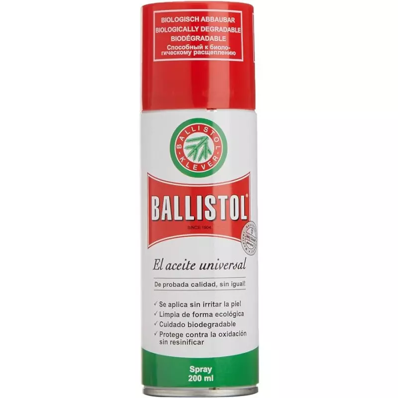 Óleo Lubrificante de Limpeza Ballistol 200ml para pistola de atordoamento