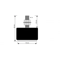 4 x 1t Wägefußwaagen-Set mit HD1-Display Agreto