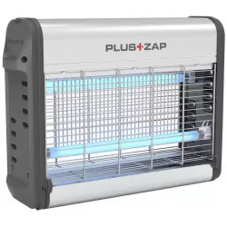 Exterminador eléctrico de moscas e mosquitos em alumínio PlusZap 16