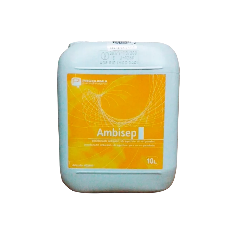 Ambisep 10L Detergente desinfectante para vehículos de transporte animal