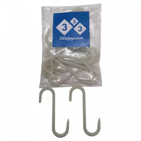 333 Pack of 10 S-shaped nylon hooks