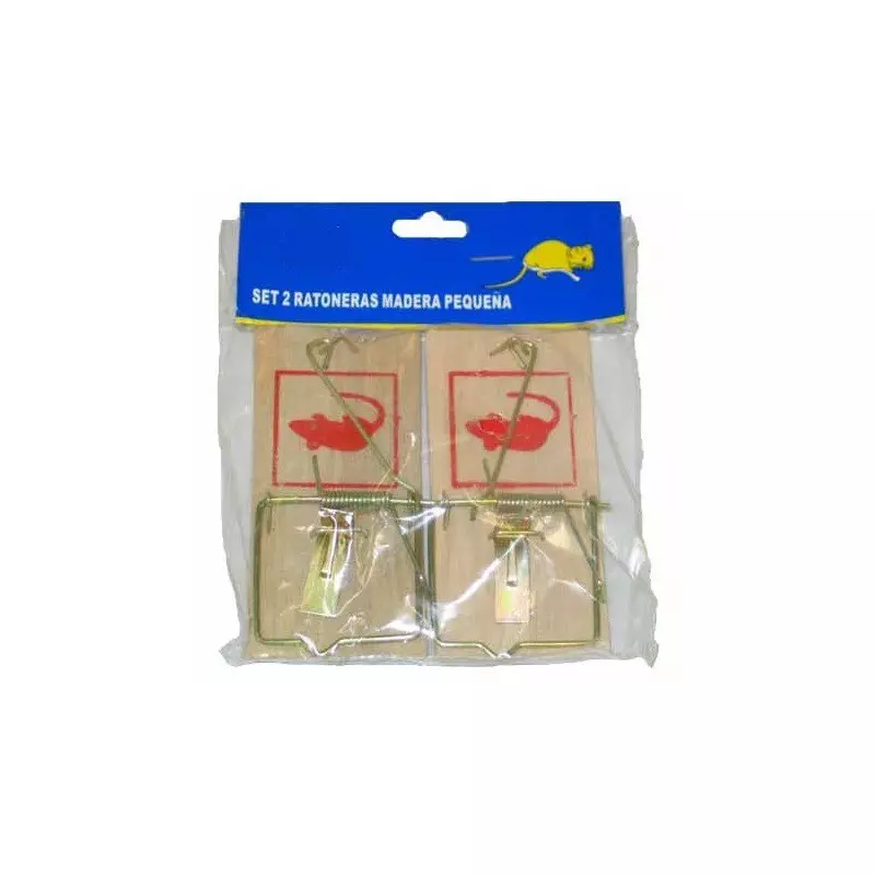 2/Pcs small wooden mouse trap