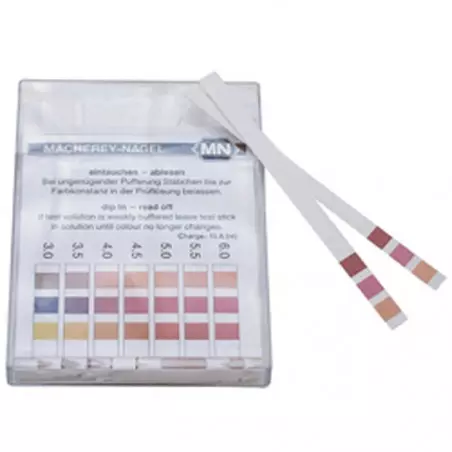 pH test water 0-6 p/100